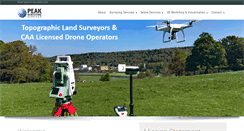 Desktop Screenshot of peaksurveyingservices.com