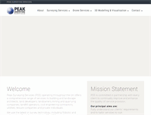 Tablet Screenshot of peaksurveyingservices.com